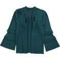 thumbnail image 1 of Alfani Womens Double-Pleated Cardigan Sweater, Blue, XX-Large, 1 of 3