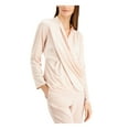 thumbnail image 1 of Alfani Womens Draped Pullover Blouse, Pink, Medium, 1 of 4