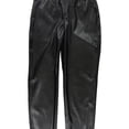 thumbnail image 1 of Alfani Womens Faux Leather Casual Trouser Pants, Black, X-Large, 1 of 2