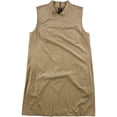thumbnail image 1 of Alfani Womens Faux Suede Shift Dress, Brown, 16, 1 of 2