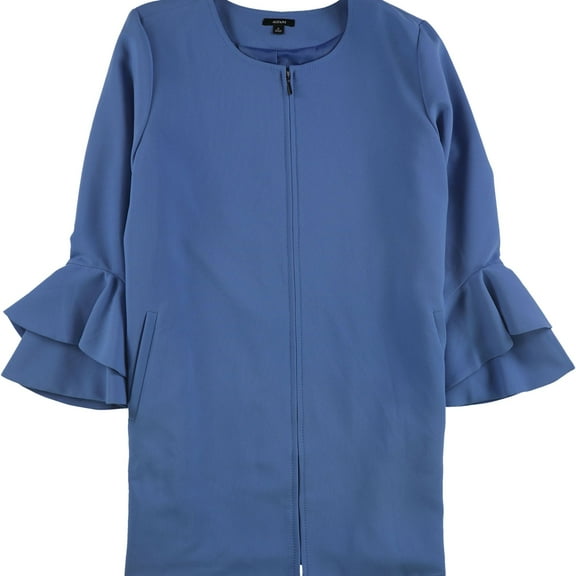 Alfani Womens Flared-Sleeve Jacket, Blue, X-Large