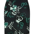 thumbnail image 1 of Alfani Womens Floral Midi Skirt, Green, X-Small, 1 of 2