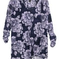 thumbnail image 1 of Alfani Womens Floral Pullover Blouse, Purple, X-Small, 1 of 1
