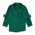 thumbnail image 1 of Alfani Womens Flounce Sleeve Jacket, Green, 3X, 1 of 2