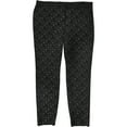 thumbnail image 1 of Alfani Womens Foil Print Casual Leggings, Black, 10, 1 of 2