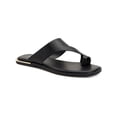 thumbnail image 1 of Alfani Womens Freddee Leather Open Toe Flats, 1 of 3