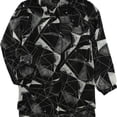 thumbnail image 1 of Alfani Womens Geometric Button Down Blouse, Black, 16, 1 of 2