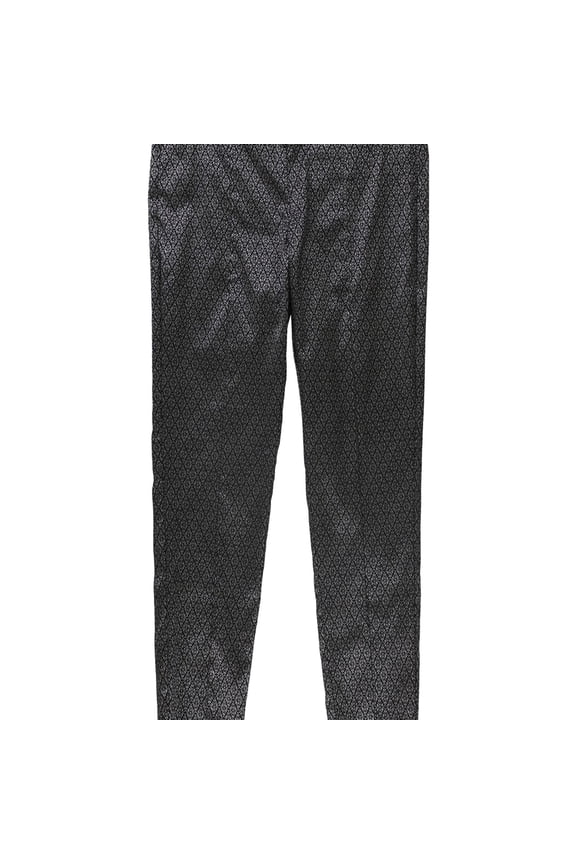 Womens Glitter Casual Trouser Pants, Metallic, 12