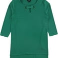 thumbnail image 1 of Alfani Womens Grommet Trim Keyhole Pullover Blouse, Green, X-Small, 1 of 2