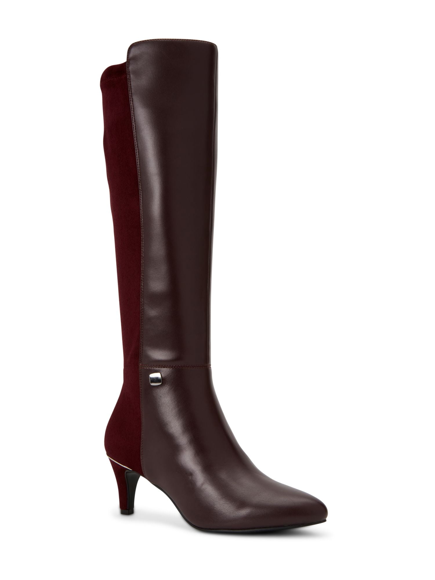 Alfani Womens Kallumm Faux Leather Tall Knee-High Boots Brown Size 6.5 M