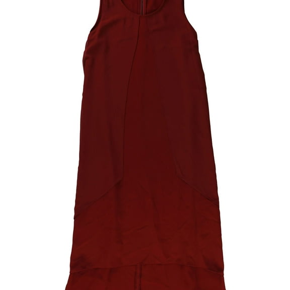 Alfani Womens High-Low A-line Dress, Red, 8