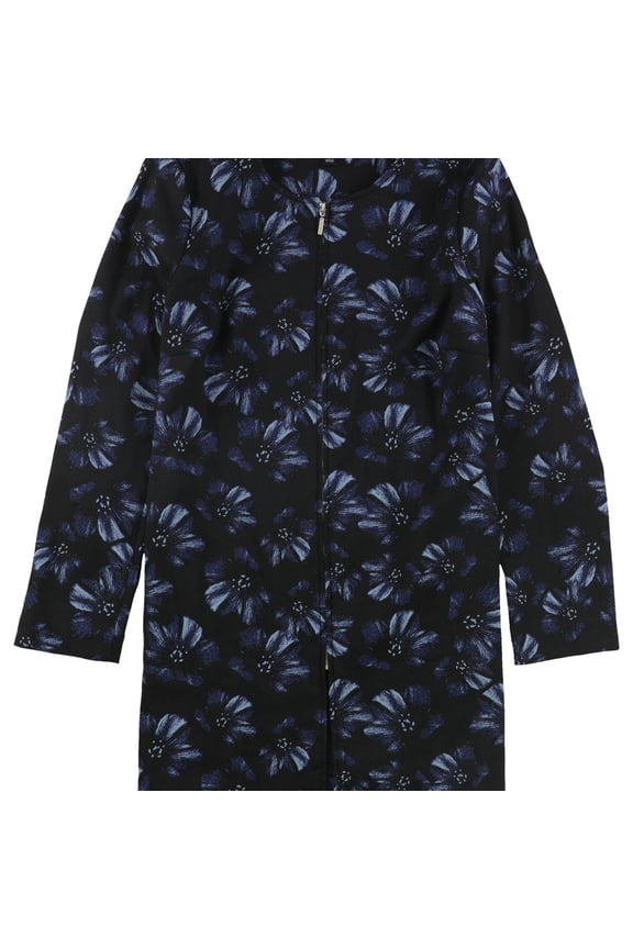 Womens Jacquard Jacket, Black, Large