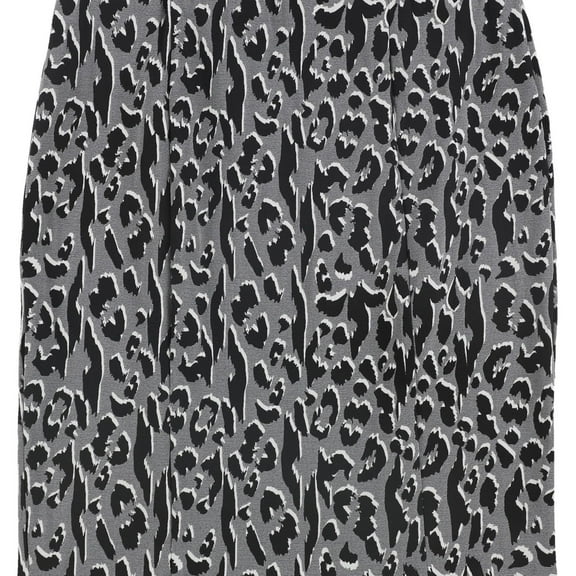 Alfani Womens Jacquard Print Pencil Skirt, Black, 6