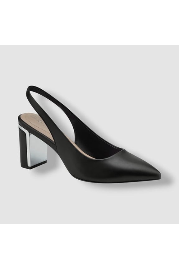 Womens Janne Slingback Pumps Black Smooth 9M