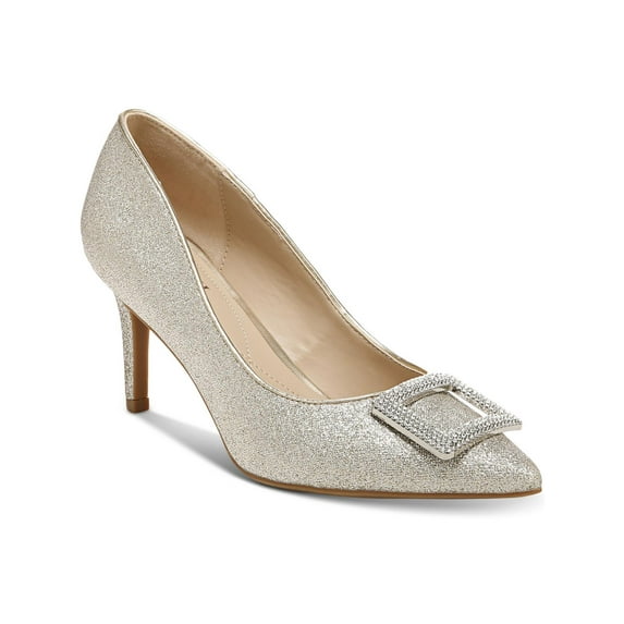 Alfani Womens Jerison Metallic Pointed Toe Pumps
