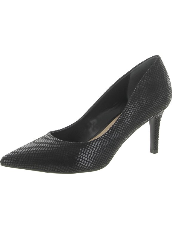 Womens Jeules Faux Leather Pointed Toe Slide