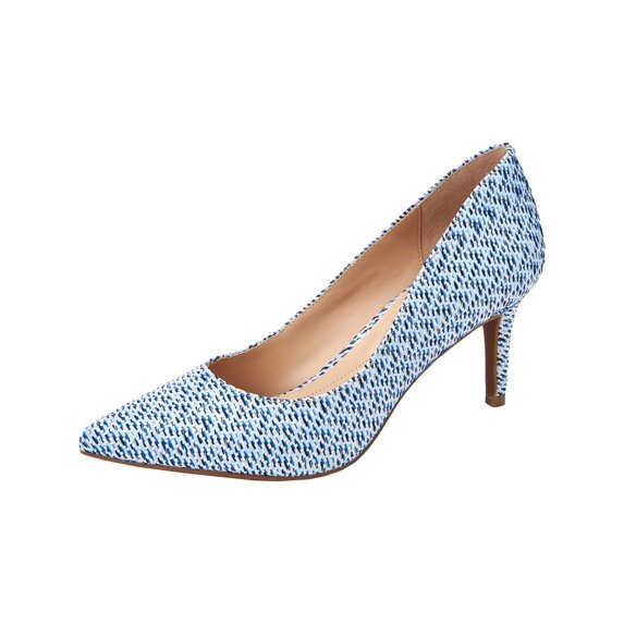 Alfani Womens Jeules Pointed Toe Slip On Pumps Blue 6.5 Medium (B,M)