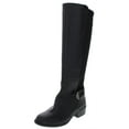 thumbnail image 1 of Alfani Womens Kallumm Faux Leather Tall Knee-High Winter Boots Black 7 Medium (B,M), 1 of 4