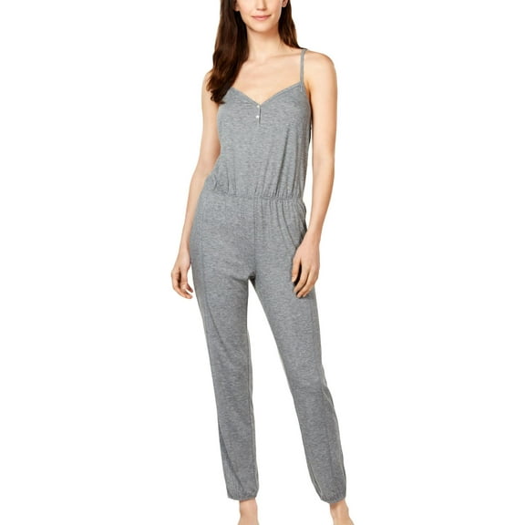 Alfani Womens Knit Jumpsuit Jumper Gray XL
