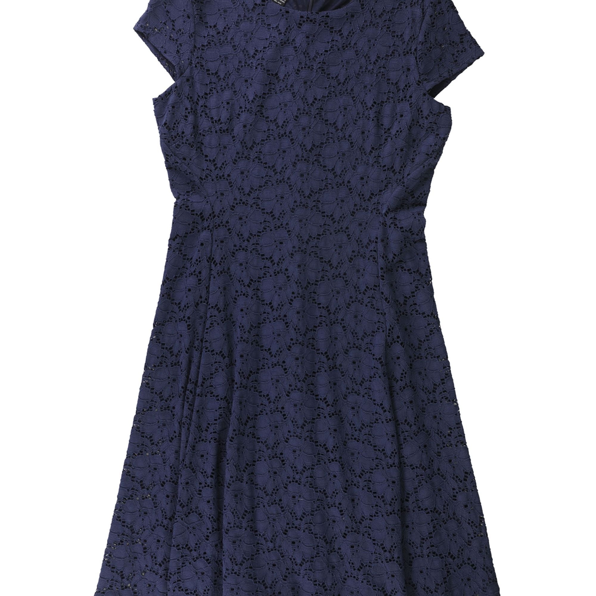 Alfani Womens Lace A-line Dress, Blue, 6 - Walmart.com