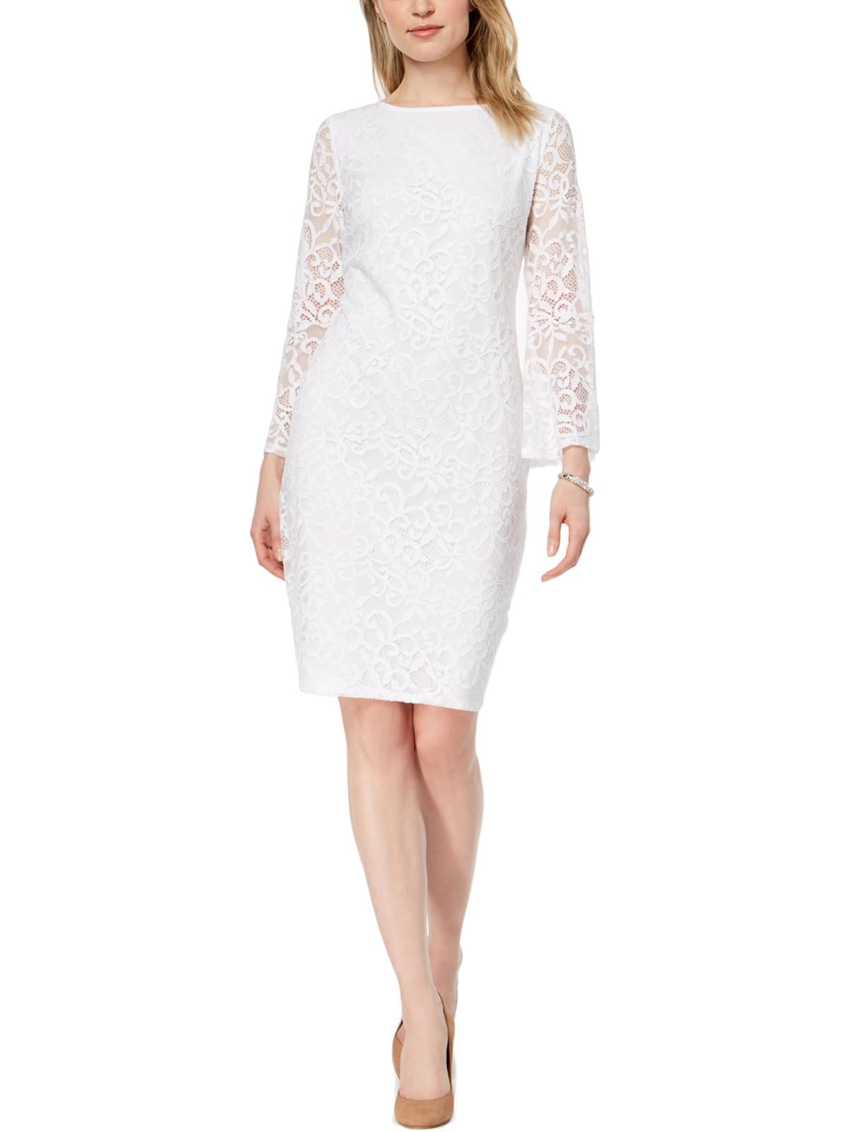 Alfani Womens Lace Bell Sleeve Cocktail Dress - Walmart.com