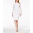 thumbnail image 1 of Alfani Womens Lace Bell Sleeve Sheath Dress, 1 of 2