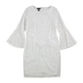 thumbnail image 1 of Alfani Womens Lace Sheath Shift Dress, White, 6, 1 of 3