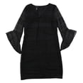thumbnail image 1 of Alfani Womens Lace Shift Dress, Black, 6, 1 of 1