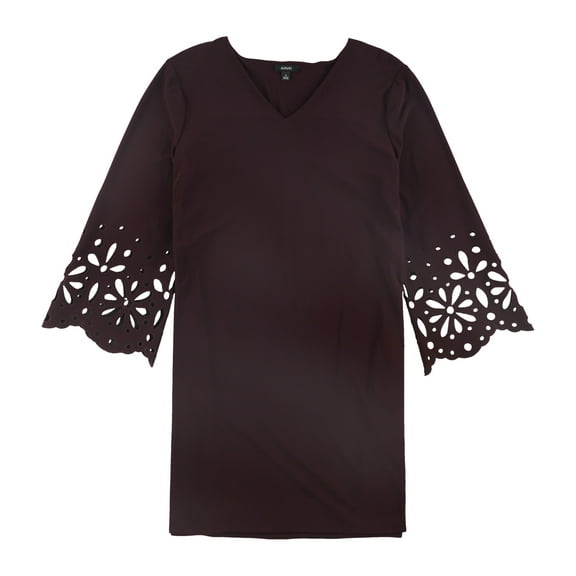 Alfani Womens Lasercut A-Line Dress