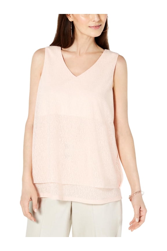 Womens Layered V-Neck Shell