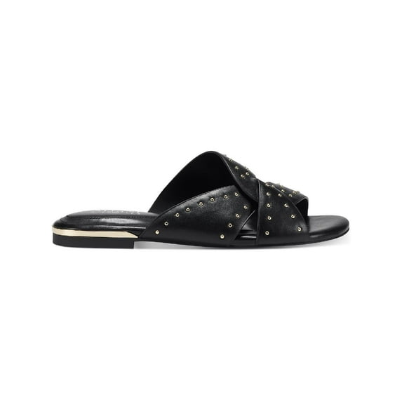 Alfani Womens Leather Studded Flip-Flops