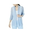 thumbnail image 1 of Alfani Womens Linen Blend Open Stitch Kimono, 1 of 3