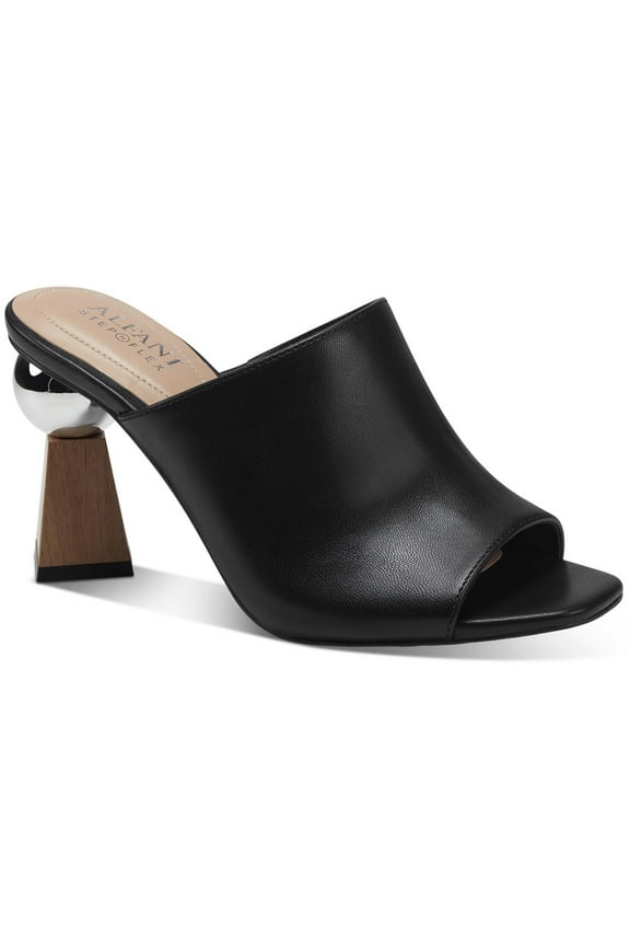 Womens Magnolea Wood-Heel Slip On Block Heel