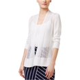 thumbnail image 1 of Alfani Womens Mixed Media Cardigan Sweater, 1 of 3