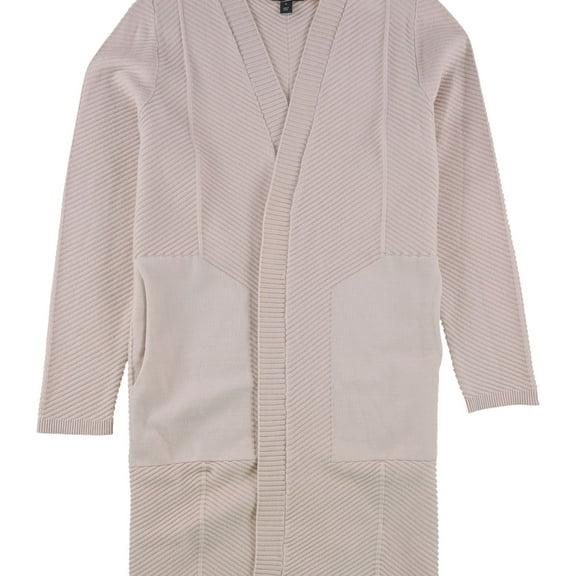 Alfani Womens Mixed Stitch Cardigan Sweater, Pink, Small