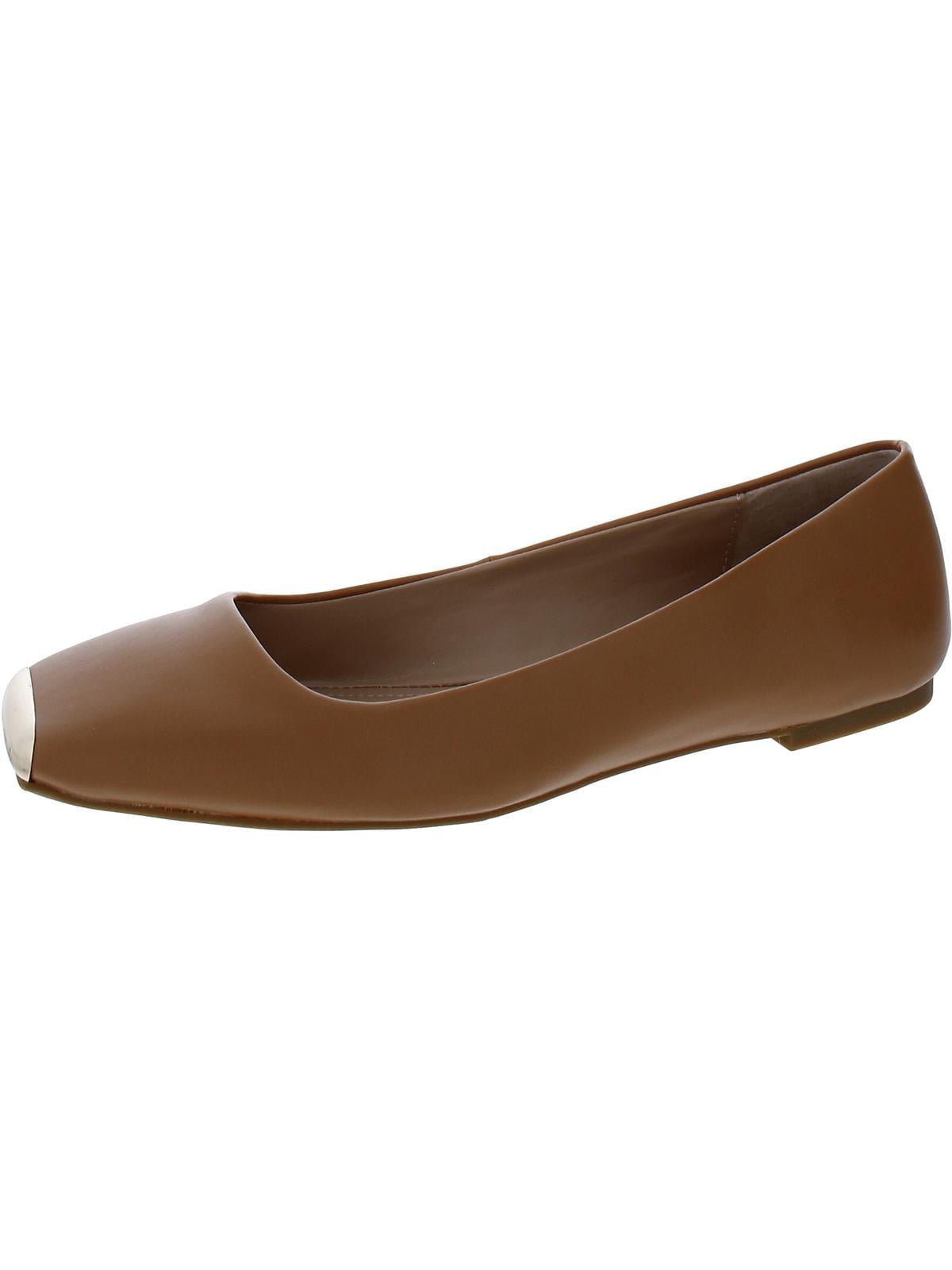 Alfani Womens Neptoon Faux Leather Square Toe Ballet Flats Walmart