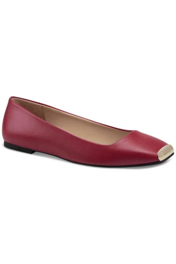 Womens Neptoon Square-Toe Fla Red Smooth 7.5M