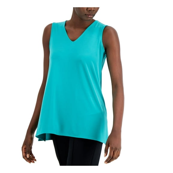 Alfani Womens Office V-Neck Tunic Top