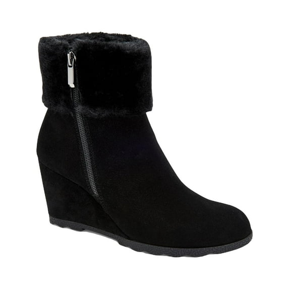 Alfani Womens Oreena Faux Suede Cold Weather Booties Black 6 Medium
