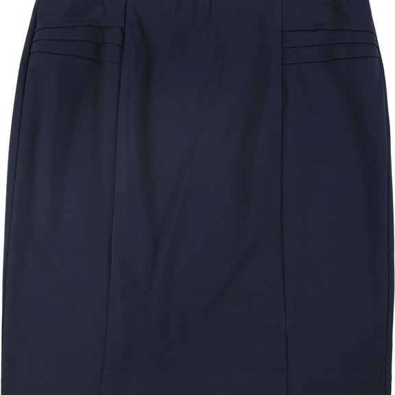 Alfani Womens Pintucked Pencil Skirt, Blue, 2
