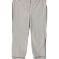 thumbnail image 1 of Alfani Womens Piped Casual Trouser Pants, Beige, 16, 1 of 1