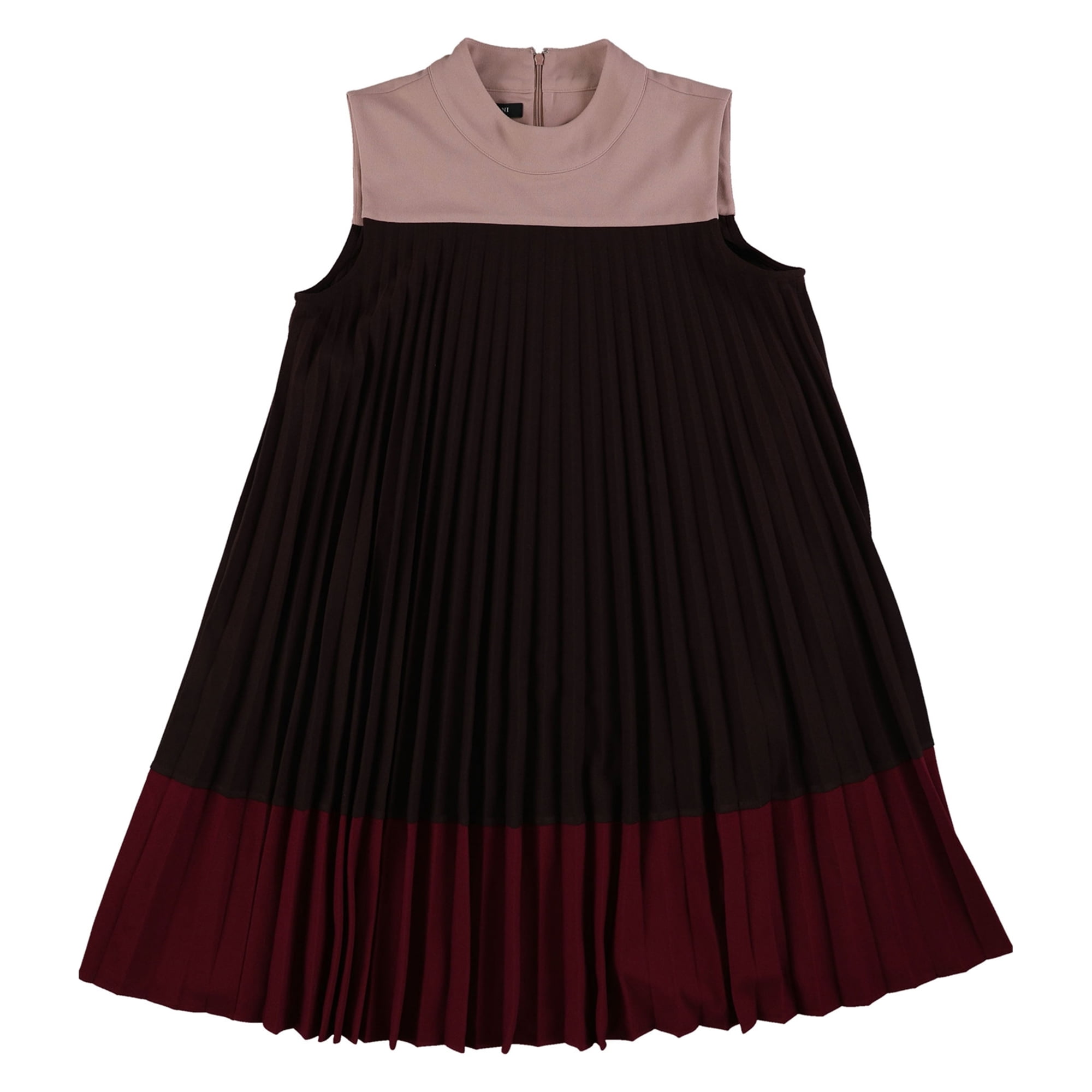 Alfani Womens Pleated Flounce Dress Red 6 Walmart