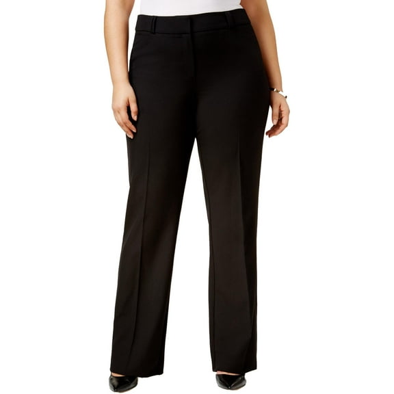 Alfani Womens Plus Curvy Fit Office Trouser Pants