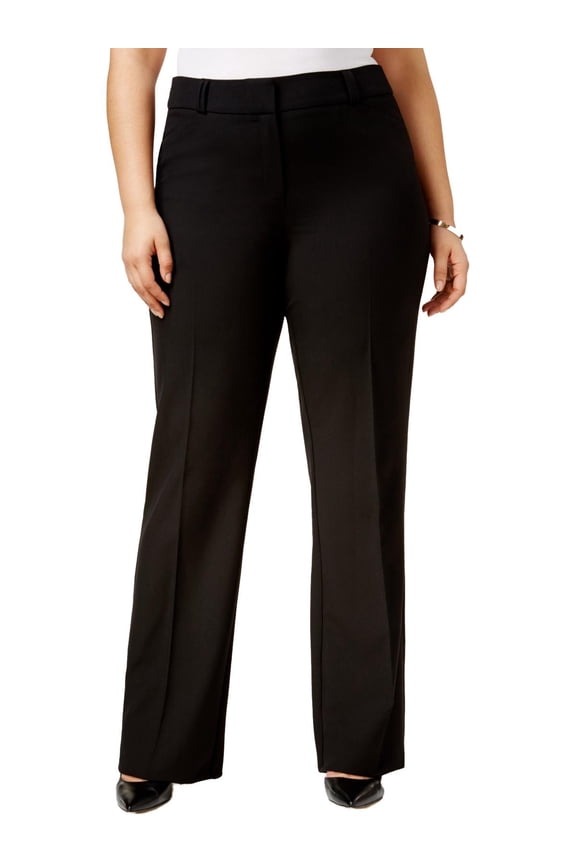 Womens Plus Curvy Fit Office Trouser Pants