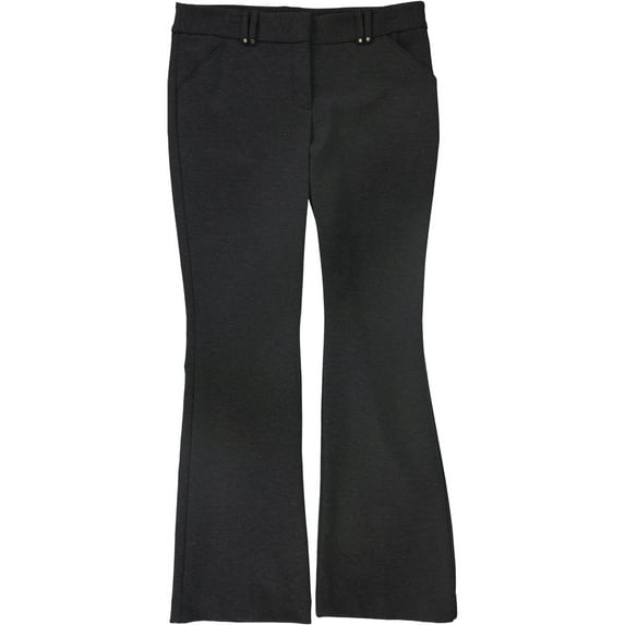 Alfani Womens Ponte-Knit Casual Trouser Pants, Grey, 12