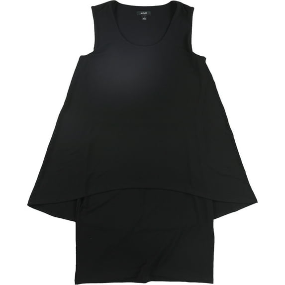 Alfani Womens Popover Shift Dress, Black, 4