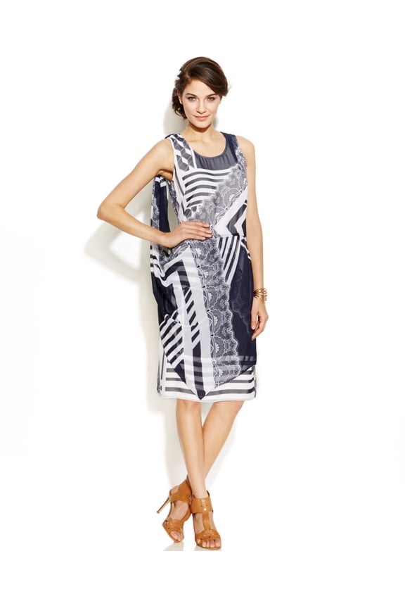 Womens Printed Cocktail Dress Chic Mix 10