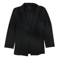 thumbnail image 1 of Alfani Womens Racing Stripe Blazer Jacket, Black, Medium, 1 of 2