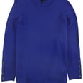 thumbnail image 1 of Alfani Womens Ribbed Pullover Sweater, Blue, Plus Size, 0X, 1 of 2