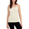 thumbnail image 1 of Alfani Womens Scoop Neck Knit Camisole Tank Light Camel M, 1 of 1